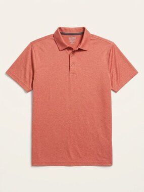 Champion Duo Dry Polo Men’s Large Coral Short Sleeve Performance Golf Shirt